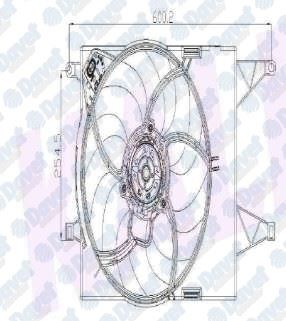 KALE 013501003 Fan-Motor-Davlumbaz (Set) Fiat Linea 1.4 Mpi 07> Ac
